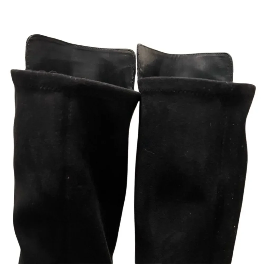Black Leather 50/50 Riding Boot Over Knee Sole Society Calypso Tall Equestrian 6